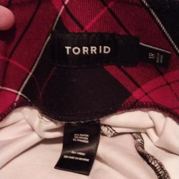 Black and Red Torrid Pants - Picture 2 of 2